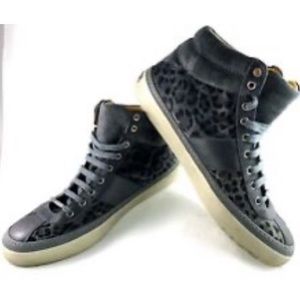 *SOLD* Jimmy Choo Leopard Print High Top Sneaker